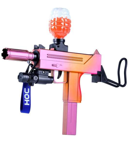Pink Dual Tone Gel Ball Blaster UZI
